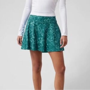 Athleta Ace Printed Teal Women's Tennis Skort